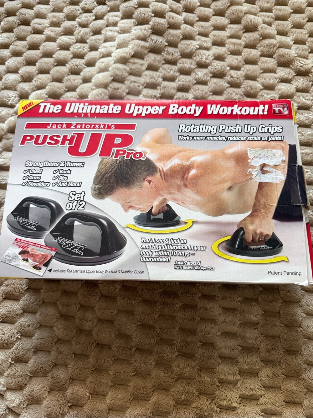Push UP Pro Rotating Push-Up Grips - Black/Yellow